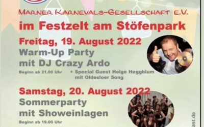 Sommerparty in Marne am 20.08.22
